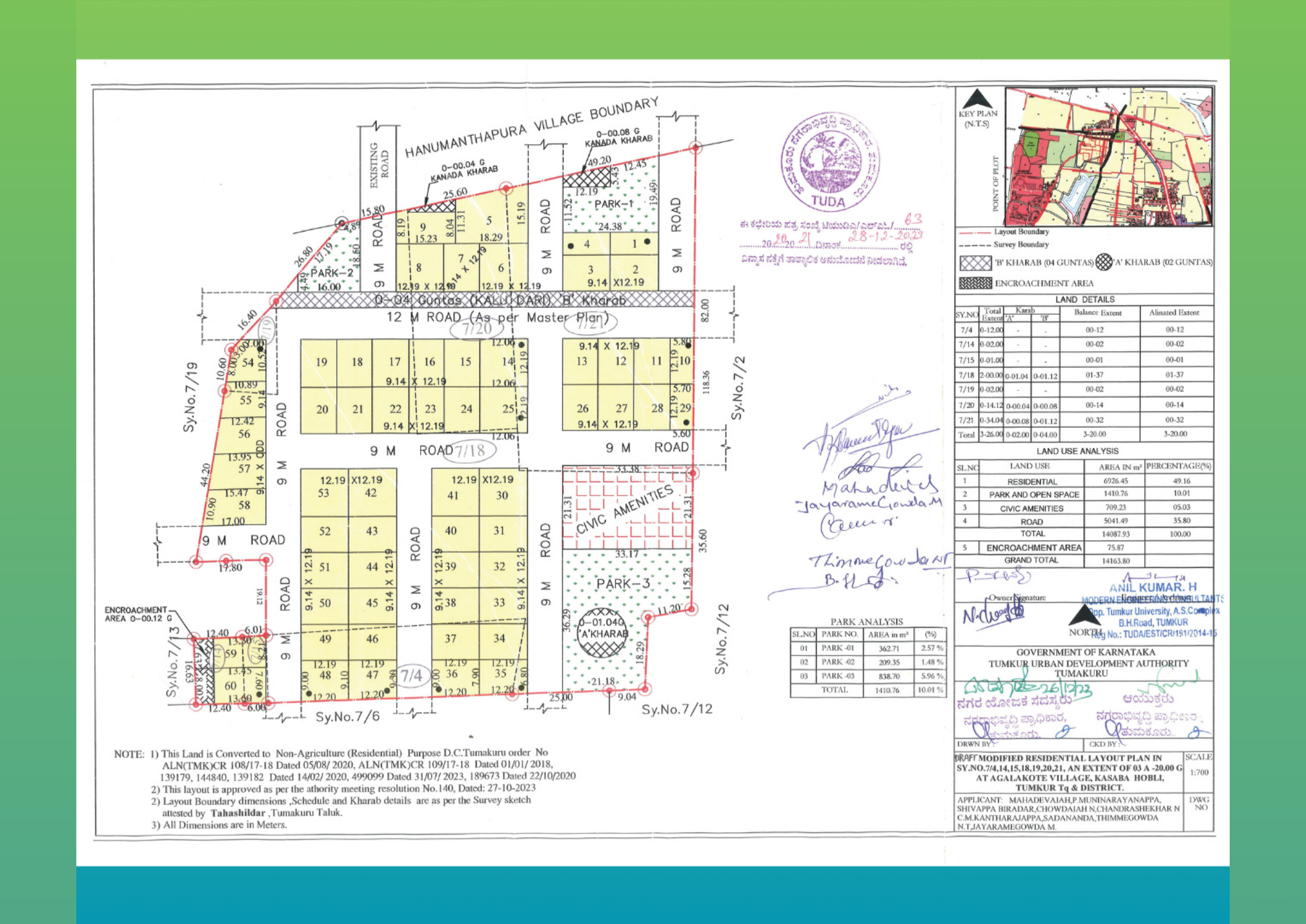 Benaka Layout plan supplied by Shree Ventures