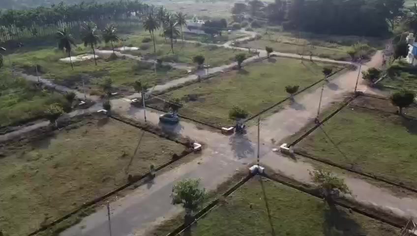 Aerial view of Benaka Layout site from supplied project video